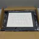 Somdot Tall Nightstand with Charging Station and LED Light for Bedroom, 4 Drawers Dresser with Fabric Bins for Bedside Kids Dorm Room Closet Laundry Entryway, Wood Grain Print