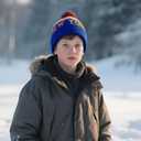 Baseball Team City Beanie, Cuffed Knit Soft Headwear for Women Men Youth, Sports Stylish Winter Hat, Gift for Fans (Blue-orange)