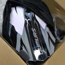 Adult ATV Dirt Bike Helmet with Goggles Gloves & Mask Adjustable Sun Visor Motorcycle Adult Helmet Off-Road Motocross Downhill Moped MX for Unisex-Adult (XX-Large, White & Gray)