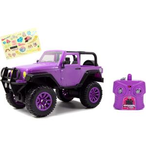 Girlmazing 1:16 Jeep Wrangler RC Radio Control Cars, Toys for Kids (Purple)
