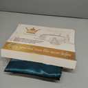 DECOLURE Satin Bed Sheets - 4 Piece Luxury Silky Queen Size Bedding Set - Softer Than Silk, Wrinkle-Free with 15” Deep Pocket Fitted Sheet, Perfect for Hair & Skin, Gifts for Women (Sea Teal)