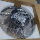 ZMISHIBO Ceiling Fans with Lights, Low Profile Ceiling Fan with Light and Remote, Flush Mount Ceiling Fan, Reversible, Dimmable, Noiseless, 15.7 inch Small Ceiling Fans for Bedroom, Indoor Use - Black