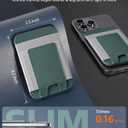 Upgraded for Magsafe Wallet, Strongest Magnetic Wallet, for iPhone Walle t Magsafe with 2 Card Slots, Magnetic Card Holder for iPhone 17/16/15/14/13/12 Series, Slim, Vegan Leather, Fit 7 Cards, Green
