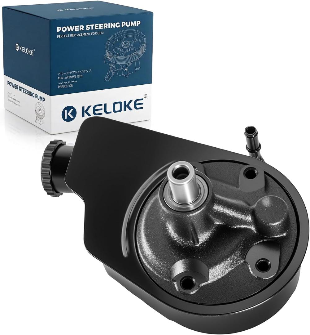 KELOKE Power Steering Pump, Compatible with Chevrolet Silverado 2500 HD, Silverado 3500 HD & GMC Sierra 2500 HD, Sierra 3500, Sierra 3500 HD, 2001-2010, Replace# 20-8757 15909827