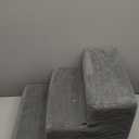 Dog Stairs for Small Dogs, 3-Step Non-Slip Pet Stairs for Couch Sofa and Chair, Dog Bed Stairs for Puppy, Older Cat,Grey,13.6" H