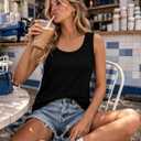 Tank Tops for Women Summer Sleeveless Casual Loose Fit Tunic Tops 2026 | Rosemia Soft Lightweight Fabric, Square Neck, Pattern Solid Color, Simple Easy To Match, Sports Home Work, Casual Cute Tees (S)