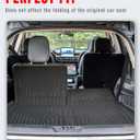 Cargo Liners Backrest Mat for Lincoln Aviator Accessories 2020-2025 2026 with Hook&Loop Rear Trunk Mat Rear Seat Back Cover Protector All Weather Anti-Slip Split Dog Liner 3 PCS
