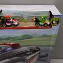 Hot Wheels Mario Kart Circuit Track Set & 2 Toy Vehicles, Racing Playset Includes Booster, Plus Mario & Yoshi Karts, Large