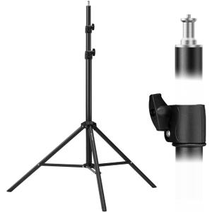 K&F CONCEPT Light Stand for Photography, 9.1ft/2.8M Portable Extendable Photo Video Tripod Stand, Heavy Duty Light Stand Lighting Tripod with 1/4" Screw for Strobe Light/Webcams/Cameras/Softbox