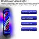 35.4 Colorful Rotating LED Salon Light, Barber Pole,Barber Poles Outdoor,Barber Shop Signs Pole Rotating Illuminated Light Hair Salon Shop Beauty Sign,Wall-Mounted,Outdoor rain-Proof (Colorful), 35.4 X 7.05 X 7.05 inch