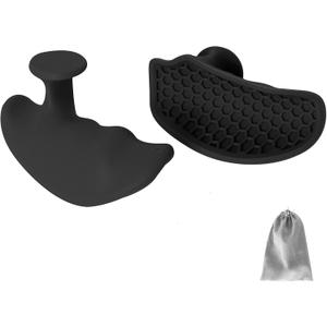 Ergonomic Rubber Gym Grips for Men & Women  Anti-Slip Fingerless Workout Gloves for Weight Lifting, Deadlifts, Pull-Ups, Rows, Barbell, Dumbbell, Palm Protectors for Gym Training