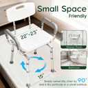 Swivel Shower Chair with Arms and Back, 450lbs Heavy Duty Shower Chair for Elderly and Disabled, Handicap Shower Chairs for Inside Shower Stool & Bath Tub Seat for Adults
