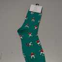 3 x Men's Fun Football Print Mid-Calf Socks, Breathable Cotton, for Teens & Adults, Ideal Football Fan Gift, US Size 6-12