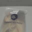 HAIRCUBE Blonde Wigs Long Curly Wigs Shoulder Length Heat Resistant Synthetic Wigs for Women with Bangs