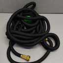 Flexi Hose Expandable Garden Hose with 8 Function Nozzle, 100FT - Lightweight Retractable Garden Hose, Water Hose - No-Kink Flexibility, 3/4 Inch Solid Brass Fittings and Double Latex Core (Black)