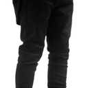 LONGBIDA Men's Slim Fit Ripped Stretch Skinny Jeans for Men, Distressed Tapered Leg Fashion Pants (36, Black No Rip)