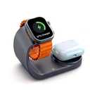 ViiQien for Apple Watch Charger, Magnetic Fast Charging Dock Compatible with iWatch Series Ultra/SE/10/9/8/7/6/5, for Apple Watch Airpod Charger Stand Holder, Watch Charging Station Cable(Gray)