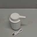 Automatic Soap Dispenser Liquid Touchless: 9oz Plastic White - Rechargeable Electric Smart 3-Level Adjustable Modern Auto Soap Dispenser - Bathroom Kitchen Hand Dish Lotion