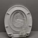 KOHLER 4636-RL-0 Cachet ReadyLatch Elongated Toilet Seat Slow Close, Soft Close Toilet Seat Quiet Lid, Contoured Grip-Tight Bumpers Installation Hardware, Apartment Essentials, White