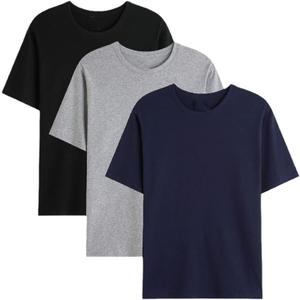 Men T Shirt Cotton Short Sleeve T-Shirt 3-Pack Causal Tee Women Summer Couple T-Shirt (XX-Large)