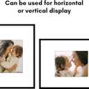 Americanflat 20x26 Picture Frame with Polished Plexiglass - Use as 11x14 Frame with Mat or Display 20x26 Photo Without Mat - Streamline Collection - Thin Border Picture Frames for Wall - Black