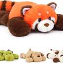 Weighted Red Panda Stuffed Animal Soft Weighted Plushes Cute Red Panda Plush Toy Birthday Gift for Boys Girls Kids Adults (20" 3.3 lbs)