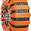 2025SCHAIN-OR Universal Heavy Duty Anti-Skid Snow Tire Chains, 10Pack Reusable TPU Non-Slip Zip Tie Tires Chain, Compatible with Car, Light Truck, Van, SUV, Pickup Truck