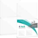 17x11 Acrylic Sign Holder Table Top with Magnetic Corners, 4-Pack Quick Change Display Stand for Menus, Posters and Ads, Restaurant, Office, Events, Retail, Large Size