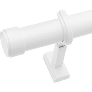 BlastHome Non-Adjustable Luxury Curtain Rods for Windows, 1 Rod Set, 11 foot Fixed Length (Three Rods Connect for a Seamless Look), White