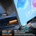 2 x Unbreak Top 9H+ Glass for iPhone 12 pro max Screen Protector 12FT Military Armor Shatterproof + Longest Durable, 1:1 Full-Coverage Tempered Glass, Auto-Align Fit Bubble-free, 2-Pack (HD clear)