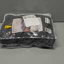 Deep Dream Sectional Covers for 3 Cushion Couch, Sofa Dogs, Geometrical Jacquard Fabric (X-Large, 71" x 118", Dark Grey)