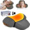 Cordless Electric Neck Massager Pillow for Pain Relief Deep Tissue, 3-in-1 Rechargeable Neck Cervical Traction Device with Heat, Massage, Electric Stretch, Ergonomic Neck Shoulder Relaxer