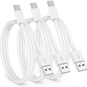 3 Pack Car Carplay Cable for iPhone 16 15 Pro Max 15 Plus,3FT USB to USB C Cable for Car Charger Adapter, Carplay USB C Cord Accessories Charging for iPad 10th Gen/iPad Pro Air 5th-White 3 Pack Car Carplay Cable for iPhone 16 15 Pro Max 15 Plus,3FT USB to USB C Cable for Car Charger Adapter, Carplay USB C Cord Accessories Charging for iPad 10th Gen/iPad Pro Air 5th-White