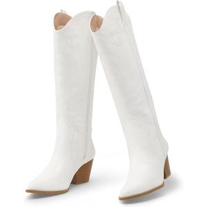 Arromic Cowboy Boots for Women Comfortable Womens Embroidered Western Cowgirl Knee High Boots Pointed Toe Zipper Chunky Heel Country Outfit Retro Tall Boots 10 Arromic Cowboy Boots for Women Comfortable Womens Embroidered Western Cowgirl Knee High Boots Pointed Toe Zipper Chunky Heel Country Outfit Retro Tall Boots 10