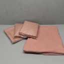 4 Pack Light Pink Fabric Tablecloths – 116" x 58" | Reusable Polyester Table Covers for Parties, Weddings, Events & Dining, Light Pink 