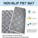 Bubble bear Dog Crate Mat - Ultra Soft, Washable & Anti-Slip Kennel Pad for Small/Medium/Large Dogs, Dark-Hued to Hide Stains (42"x28")