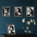 XUANLUO 8x10 Picture Frames Set of 4 Rustic Retro Photo Frame with HD Plastic Cover for Wall Mount and Tabletop Display Family Friends Wedding Gift