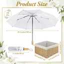 Aodaer 39.4 Inch Travel Umbrella, Foldable Lightweight Umbrella with Storage Box, Auto Open Close Wedding Umbrellas for Wedding Dating Rain Travel