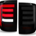 MAYELLO Blacked-Out Full LED Taillights for 2022 2023 2024 Ford Maverick XL/XLT/Lariat/Tremor  Aggressive Smoked Style Rear Brake Taillamps, Driver & Passenger Side, Plug and Play