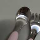 OXO Tot Fork and Spoon Set - Blossom