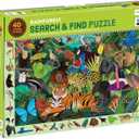 Mudpuppy Rainforest — 64 Piece Search & Find Puzzle Jigsaw Puzzle Featuring Diverse and Exotic Rainforest Animals and Over 40 Hidden Images to Find for Ages 4+