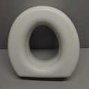 HealthSmart Enhanced Comfort 5" Raised (Round) Toilet Seat Risers for Seniors 5 Slip Resistant Pads FSA/HSA Eligible Padded Toilet Seat Elevation 15.7 x 15.2 x 6.1