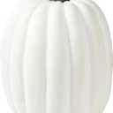 Large Tall Artificial Pumpkin for Outdoor,Tall White
Realistic Fall Foam Pumpkin Fake Fruit Vegetable for Harvest Party Thanksgiving Halloween Decor,14" Wide-19"Hight