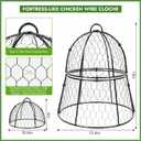 Decoroca 6 PCS Garden Cloches for Plants - Chicken Wire Plant Protectors from Animals, Outdoor Plant Cages to Keep Squirrels, Rabbits & Birds Out of Vegetable - DIY in 5 Forms - Sturdy Anti-Rust Dome