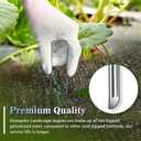 Gtongoko 500 Pack Galvanized Landscape Staples Garden Stakes Plant Cover Stakes 6 Inch 11 Gauge SOD Staples Ground Stakes for Landscaping Securing Weed Barrier Fabric, Christmas Decorations