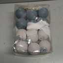 24 Pcs Neutral Matte Christmas Ball Ornaments 2.4 Inch Rustic Boho Gray Charcoal Beige White Xmas Bulbs Ornament Vintage Xmas Baubles Modern Christmas Decor for Tree Farmhouse Decor