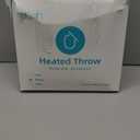 Dowin Heated Throw Blanket, Tie Dye Faux Fur Electric Blanket Throw 50"x 60" with 5 Fast Heating Levels& 4 Hrs Auto Off, ETL&FCC Certification Heating Throw, Home Office Use Beige