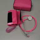 PrimaCare Medical DS-9197-PK Professional Classic Series Manual Adult Size Blood Pressure Kit, Emergency Bp kit with Stethoscope and Portable Leatherette Case, Nylon Cuff, Pink