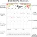 2026-2027 Wall Calendar Extra Large 22"x17", 2026 Wall Calendar 18 Month from January 2026 to June 2027, Hanging Wall Calendars 2026-2027 with Twin-Wire Binding for Home Office Planning Organizing