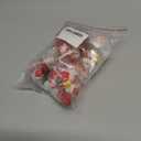 17 Pieces Mini Resin Christmas Ornaments, Miniatures Figures Tiny Decor, Santa Claus Snowman Christmas Tree Reindeer Gifts for Snow Globe Xmas Home Party Cake Toppers Dcor (17)